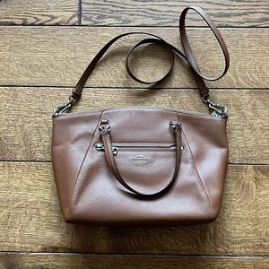 Coach brown leather purse